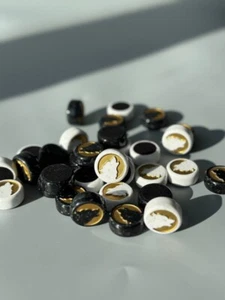 Stone Backgammon Pieces 27mm (1,1"), Checkers, Stone Pieces for Backgammon Set - Picture 1 of 3