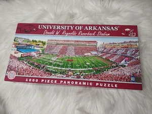 University of Arkansas RAZORBACKS Panoramic Puzzle Stadium 1000 piece New - Picture 1 of 6