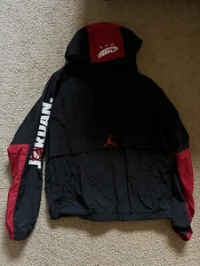 RARE!!!! Jordan Jumpman Classic Jacket Black/Red MEDIUM - Picture 1 of 3