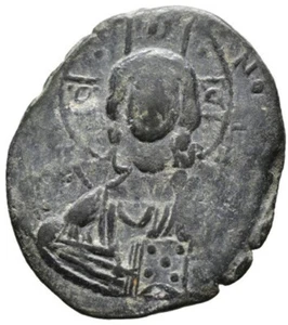 Monnaie byzantine ROMAIN III ARGYRE Follis 1028-1034 cuivre Constantinople - Foto 1 di 3