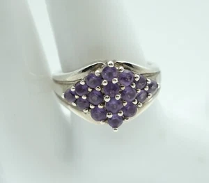 Bague Argent Sterling 925 Multicolore Zircone Pierre Précieuse Gr.56 Anneau # - Bild 1 von 9