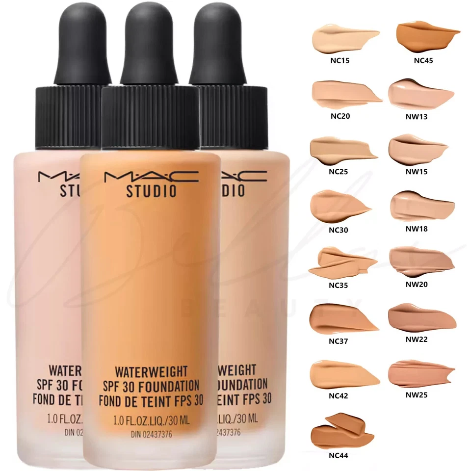 MAC Studio Waterweight SPF 30/PA++ Foundation 30ml - NW18 - Brand New - Image 1 of 1