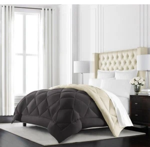 Beckham Hotel Collection - Goose down Alternative Reversible Comforter New - Picture 1 of 6