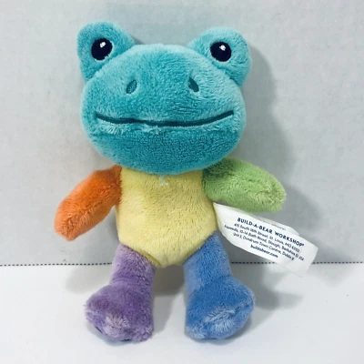 Build A Bear block Colors 5” Frog Golden Mystery Egg Mini Plush stuffed Toy 2023 - Image 1 of 4