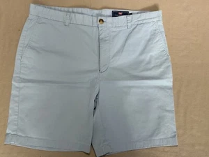 Pantaloncini chino Vineyard Vines blu chiaro cotone casual estivi piatti davanti taglia 40 - Foto 1 di 6