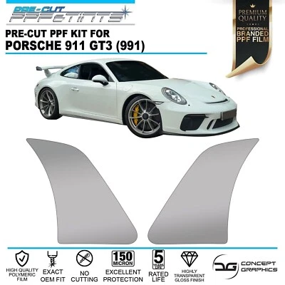 Kit de película protectora de pintura PPF protector de piedra para arco trasero para Porsche 911 GT3 (991 FABRICANTE DE EQUIPOS ORIGINALES