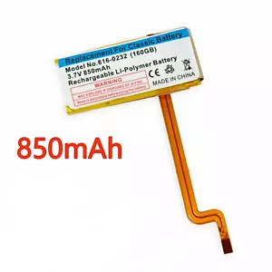 850 mAh Replacement Battery iPod Classic 5th 6th Generation A1238 A1136 Thick - Picture 1 of 4