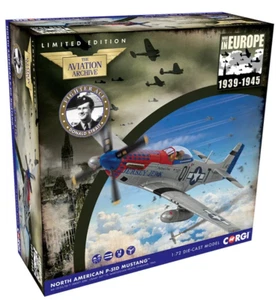 Corgi North American P-51D Mustang - "Jersey Jerk" 1:72 Scale Airplane AA27708 - Picture 1 of 3