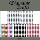 110 x 6 mm Diamant selbstklebend Strass Handwerk Edelsteine - wählen Sie aus 5 Farben