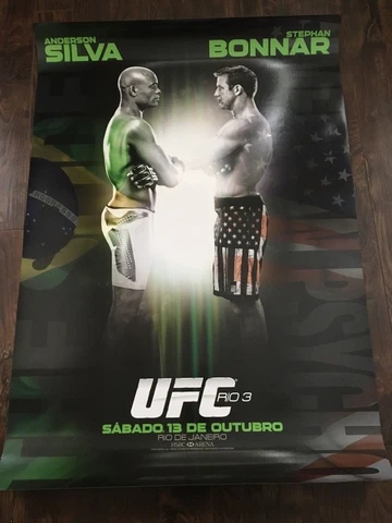 UFC Rio 3 Poster - Anderson Silva vs. Stefan Bonnar - Limited Edition Cover