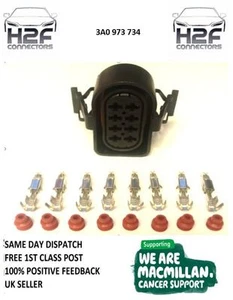 VW AUDI VAG 8 PIN 3A0 973 734 PLUG CONNECTOR 3A0973734....FREE 1ST CLASS POST - Picture 1 of 1
