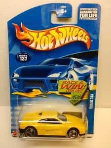 2002 Hot Wheels #137 Ferrari 348 gelb mit Chrom 3 Speichen Felgen - Bild 1 von 6