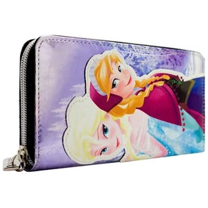 Frozen Queen Elsa Princess Anna Let it Go Coin & Card Zipped Clutch Purse SECOND - Picture 1 of 4