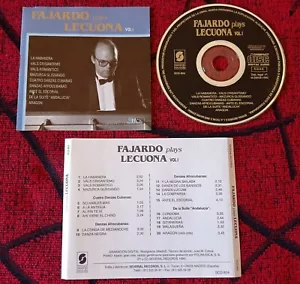 JOSE LUIS FAJARDO ** Fajardo Plays Lecuona Vol. 1 ** ORIGINAL 1992 SPAIN CD - Picture 1 of 1