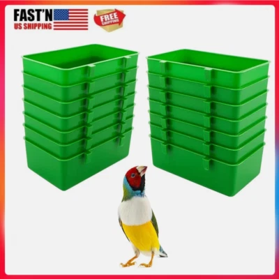 14pcs Hanging Hummingbird Feeder Bird Bath Bowl  Easy To Clean-Green - Image 1 of 4