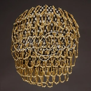 Copri chignon ALLCHIGNON P1500-6, perline pendenti, pregiata manifattura - Imagen 1 de 8