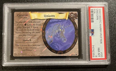 2001 WOTC Harry Potter - Unicorn Holo - PSA 8 NM - MINT - Image 1 of 4