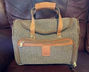 VTG Hartmann Duffle Bag, Overnight Bag, Tweed And Leather, Used Only Twice