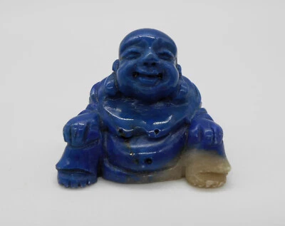 20 gr SUPERBE SCULPTURE STATUETTE FIGURINE DE BOUDDHA EN LAPIS LAZULI - Photo 1/4