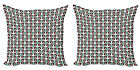 Ambesonne Modern Cushion Cover Set Of 2 For Couch And Bed In 4 Sizes
