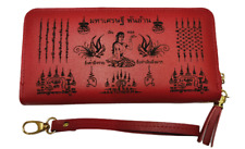 Thai Talisman Nang Kwak Goddess Wallet Purse Red Amulet Fortune Luck Rich Money