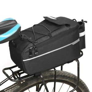 Bike Pannier Trunk Bag with Reflective Strips for Night Safety 38x15 5x16cm