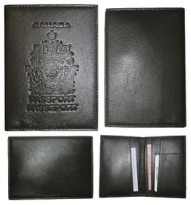Lot of 4 new Canadian leather passport cover. wallet. new Canada passport case - Picture 1 of 12