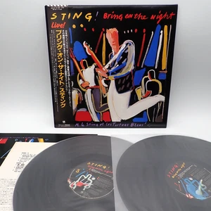 Sting – Bring On The Night Japan LP OBI VINYL A&M Records – AMP-8021/22 2LPs - Imagen 1 de 3