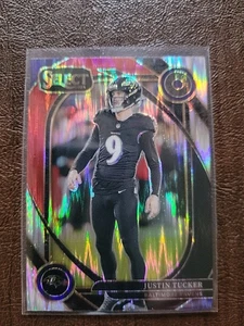 2024 Panini Select - Club Level Justin Tucker #274 Black & Red Shock Prizm - Picture 1 of 4