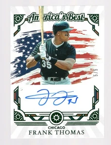 FRANK THOMAS 2025 PANINI BOYS OF SUMMER AMERICA'S BEST EMERALD AUTO /5 WHITE SOX - Picture 1 of 2