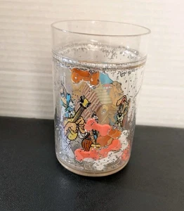 Vintage Retro Disney Lady And The Tramp Double Wall Plastic Glitter Shaker Cup - Picture 1 of 4