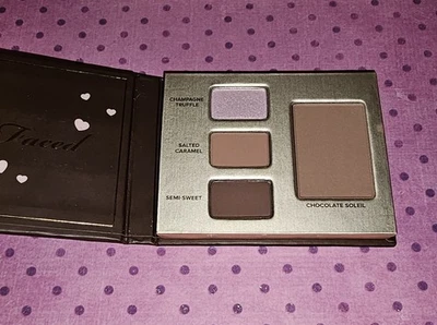 TOO FACED Chocolate Bar EYESHADOW & BRONZER 4 Shade Mini Palette NWOB - Image 1 of 3