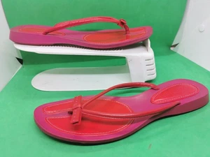 Cole Haan Damen rot Leder Riemen Sandalen Schleife Slipper Größe 9 B - Bild 1 von 24