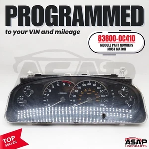 🐔 PROGRAMMED INSTRUMENT CLUSTER SPEEDOMETER TOYOTA SEQUOIA 2005 83800-0C410 🐔 - Bild 1 von 10
