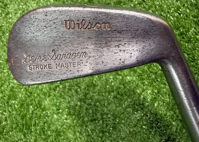 Wilson Gene Sarazen Stroke Master 2 Hierro Vintage Original Cuero Envoltura / sa1990 Foto 1 de 4