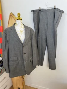 Polo Ralph Lauren Mens 48L Grey Virgin Wool Suit Made In Italy - Picture 1 of 16