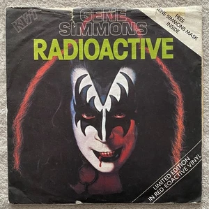 Kiss, Gene Simmons – Radioactive 7in RED Vinyl with Mask - Picture 1 of 6