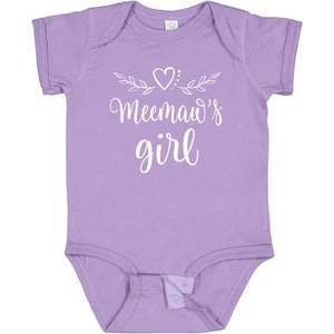 Inktastic Meemaw Girl Granddaughter Baby Bodysuit From Girls Childs Grandbaby - Picture 1 of 10