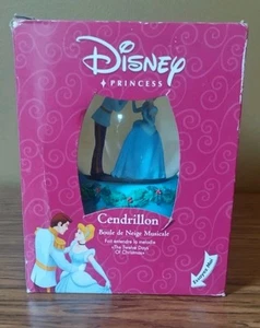 Enesco & Disney’s Cinderella & Prince Charming Christmas Musical Snow Globe - Picture 1 of 14