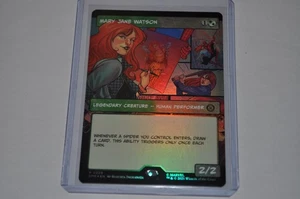MTG magic SPIDERMAN spm BORDERLESS FOIL MARY JANE WATSON #229 RARE - Picture 1 of 2