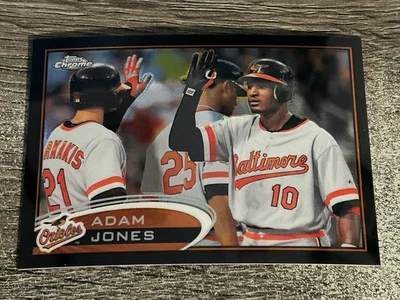 Adam Jones 2012 Topps Chrome BLACK REFRACTOR #106 (058/100) NM-MINT Orioles SP - Image 1 of 2