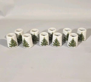 Small Taper Mini Candle Holders 10pc Christmas Tree Vintage Made in Germany - Picture 1 of 5