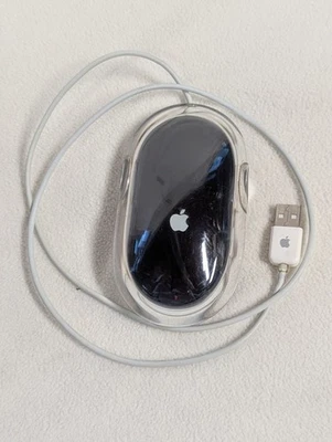 Official Apple Pro Mouse USB Wired Optical M5769 Black Macintosh iMac Genuine - Image 1 of 2
