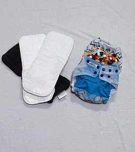 Cloth Diaper Lot 3 With Soakers - Mama Koala, A.C.E Fluff and Sunbaby - Picture 1 of 7