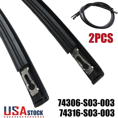 Juego de 2 piezas para HONDA CIVIC 1996-2000 EK2 EK3 EK4 EK9 3 puertas techo molduras laterales Rh&Lh Foto 1 de 4