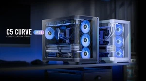 Antec C5 Curve ARGB ATX Micro-ATX ITX 4mm Tempered Glass LED Control Button USB - Bild 1 von 1