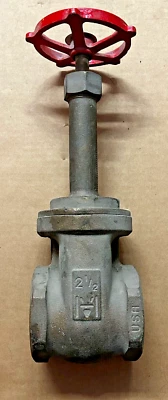 Milwaukee 2-1/2" Brass Gate Valve Fig 1182 300 SWP 1000 WOG Threaded USA made - Image 1 of 4