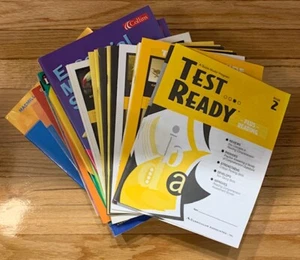 Lot of 22 Grade 2 Reading, Writing & Math Test Ready Books Curriculum Associates - Picture 1 of 2