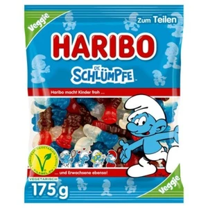 Haribo Schlümpfe Fruchtgummi mit Himbeer und Erdbeergeschmack 20x175 g Beutel - Bild 1 von 1