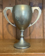 1950 horse riding vintage silver plate trophy
